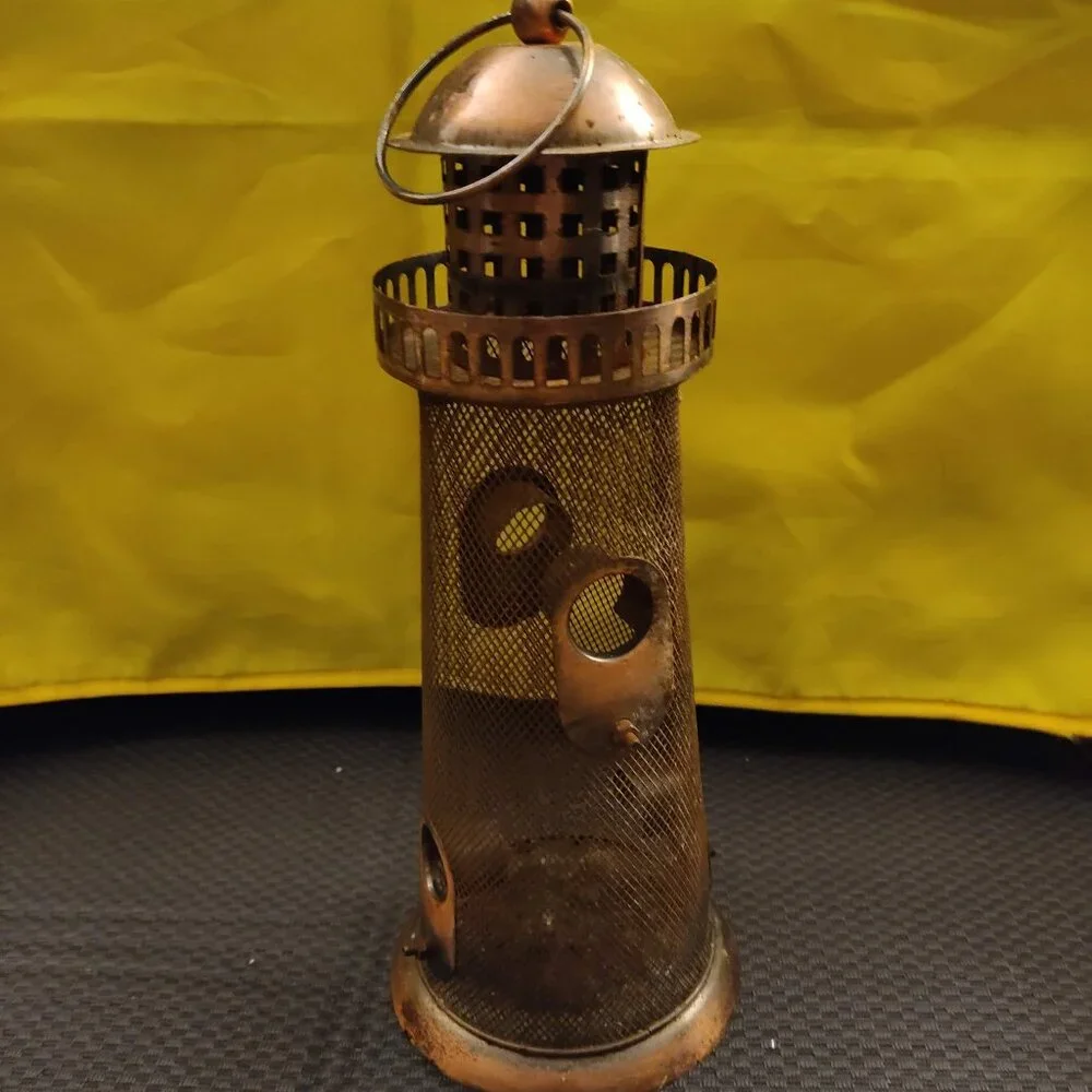 Vintage Wild Bird Feeder, The Copper Lighthouse